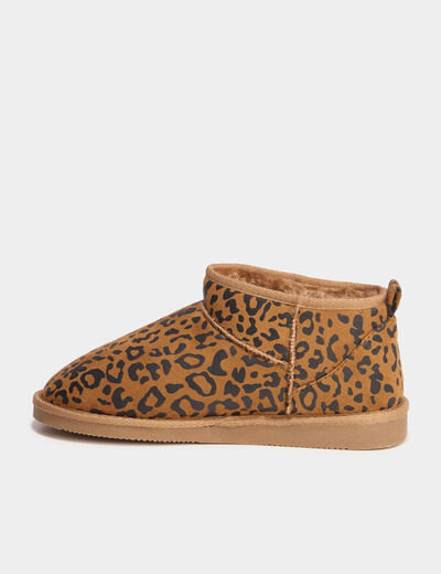 Bottines fourr&eacute;es multicolore femme