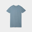 Robe t-shirt manches courtes coton gris femme
