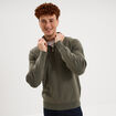 Pull camionneur manches longues vert kaki homme