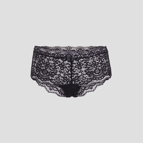 Shorty en dentelle noir femme