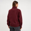Sweat col camionneur zipp&eacute; violet fonc&eacute; femme
