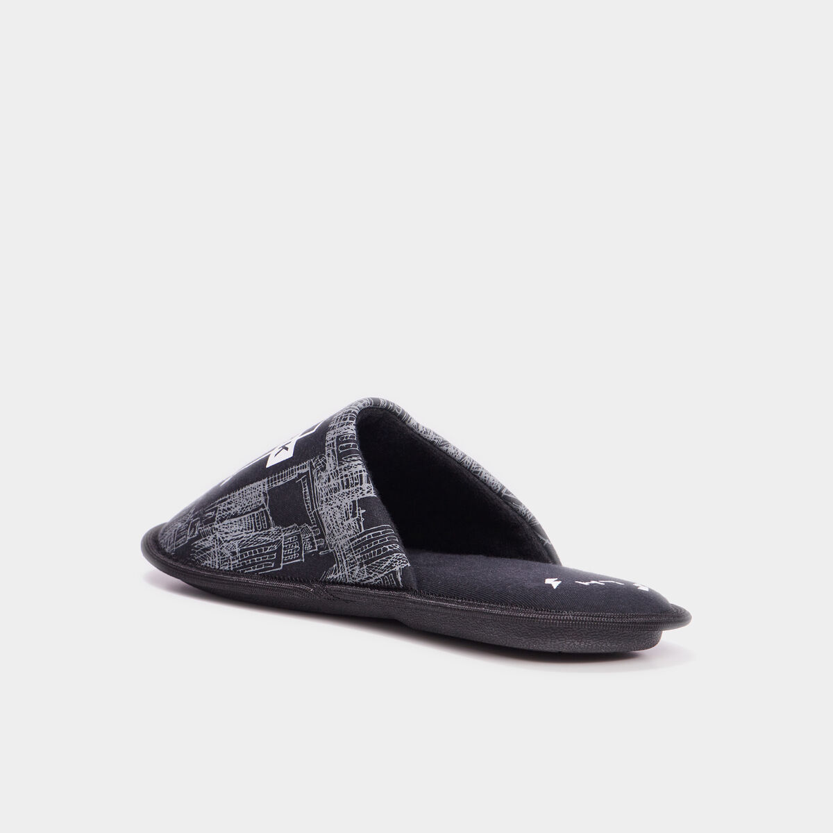 Chaussons mules noir homme