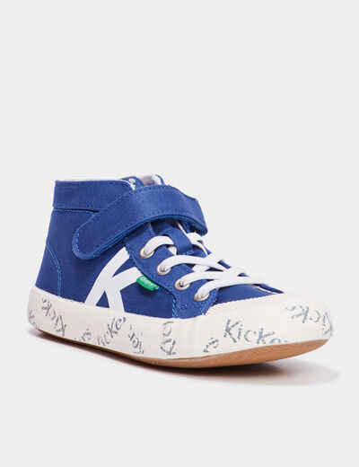 Baskets montantes Kickers Godup bleu garçon
