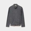 Veste polaire zipp&eacute; col montant gris argent homme
