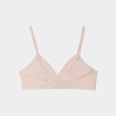 Brassière triangle coton rose poudrée fille