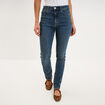 Jeans slim taille haute denim dirty femme
