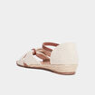 Sandales compens&eacute;es Creeks blanc femme