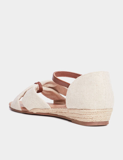 Sandales compensées Creeks blanc femme