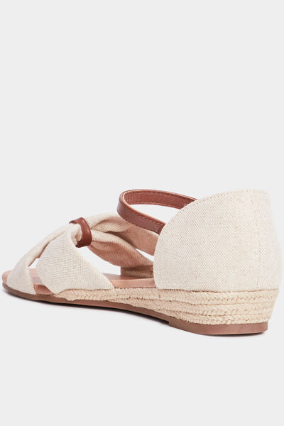 Sandales compens&eacute;es Creeks blanc femme