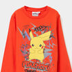 T-shirt manches longues Pokémon Pikachu orange garçon