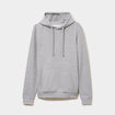 Sweat molleton &agrave; capuche hoodie gris clair homme