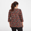 T-shirt manches 3/4 bordeaux femme grande taille