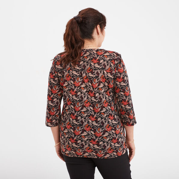 t shirt manches 34 bordeaux femmegt T-shirt manches 3/4 bordeaux femme grande taille