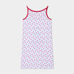Chemise de nuit fines bretelles coton blanc fille