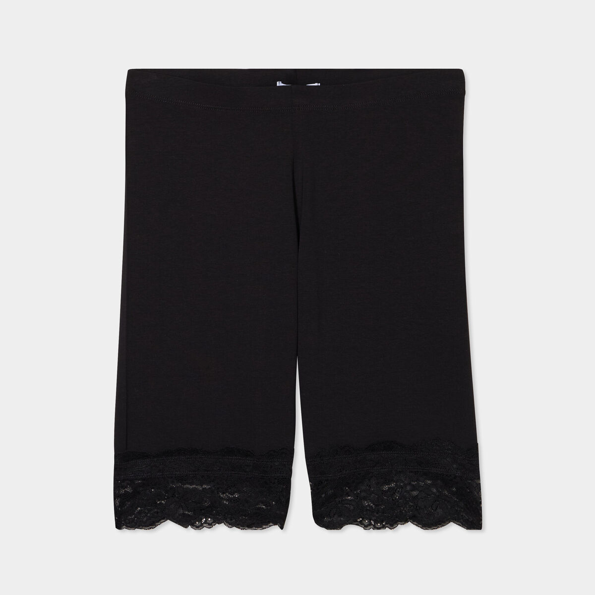 Legging corsaire à dentelle noir femme