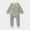 Dors-bien coupe droite effet velours vert kaki bébé garçon