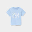 T-shirt manches courtes coton bleu pastel b&eacute;b&eacute; gar&ccedil;on