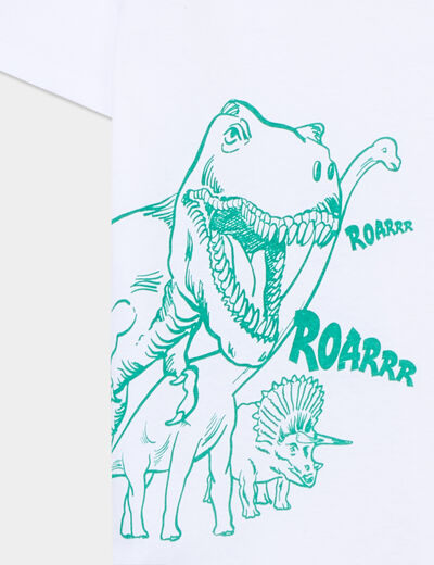 T-shirt manches courtes coton blanc garçon