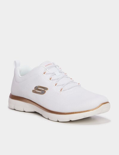 Baskets running Skechers Pure Genius blanc femme
