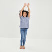 Jeans skinny brodé Creeks denim double stone fille