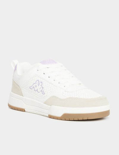Tennis basses lacets Kappa violet fille