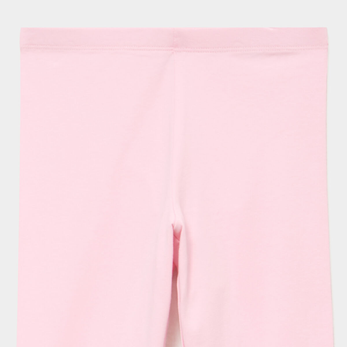 Legging long coton taille &eacute;lastiqu&eacute;e rose clair fille