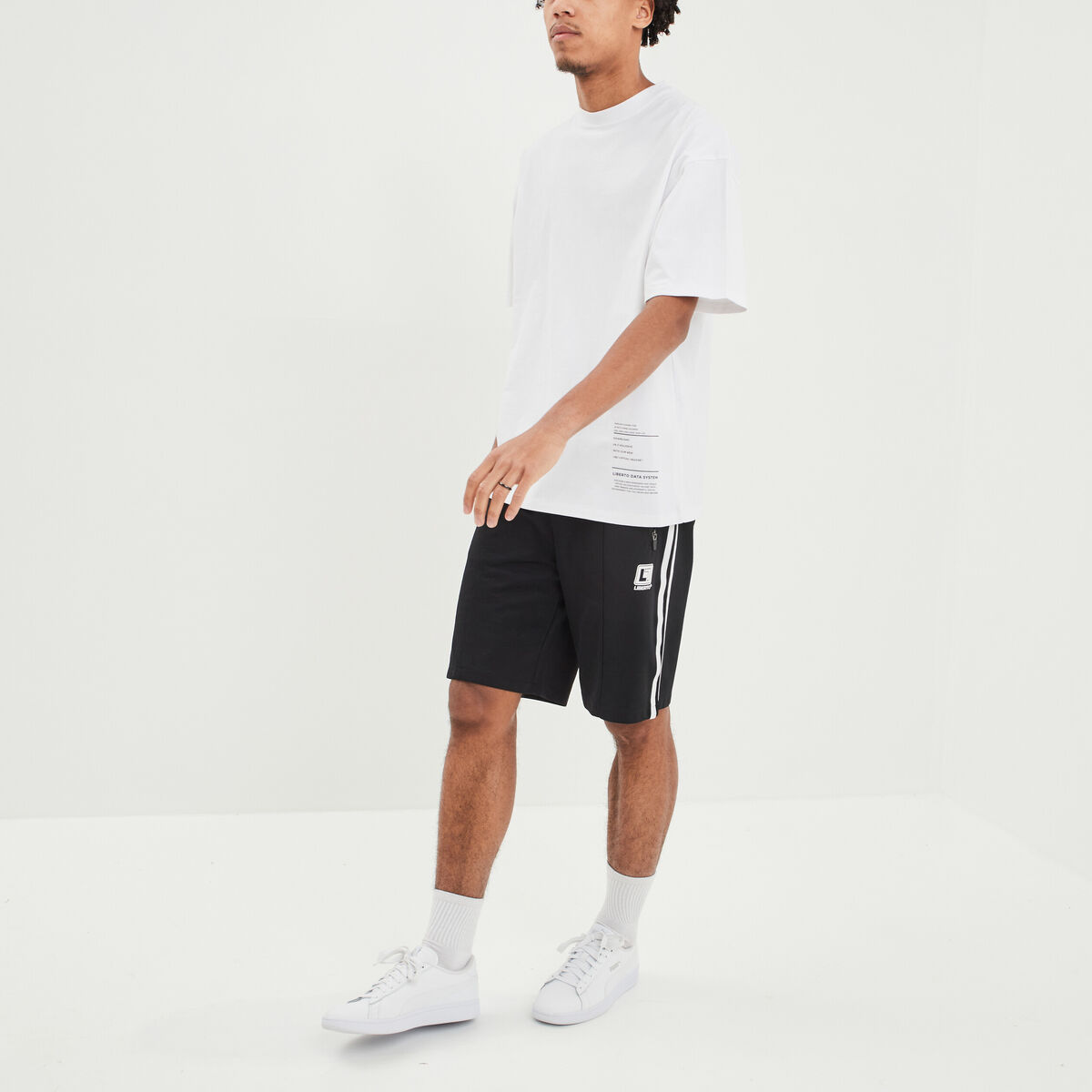 T-shirt manches courtes Liberto blanc homme