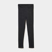 Legging taille haute coton noir femme