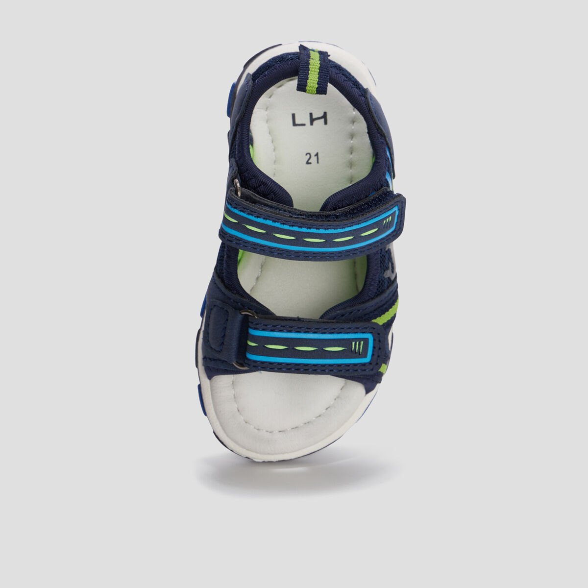 Sandales à scratchs bleu marine bébé garçon
