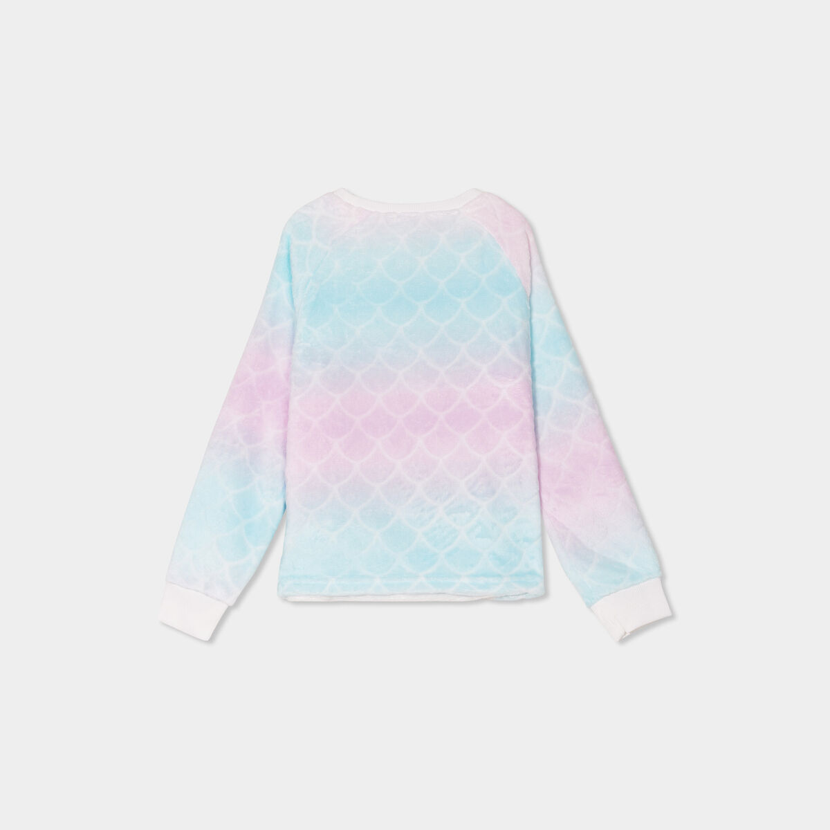 Ensemble pyjama effet polaire multicolore fille