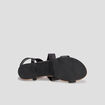Sandales plates noir femme
