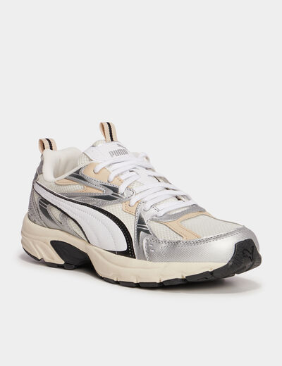 Baskets running Puma Milenio Tech gris argent femme