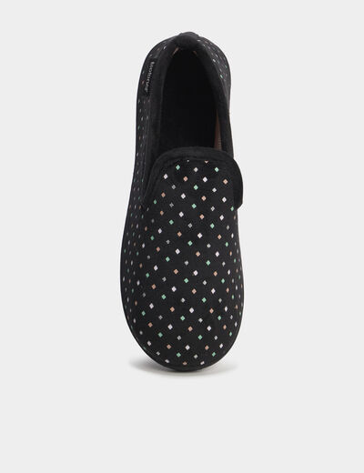 Chaussons Isotoner vert anis femme