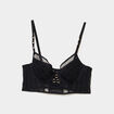 Soutien-gorge bustier dentelle noir femme