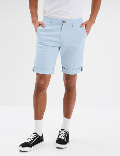 Short chino slim Creeks bleu ciel homme