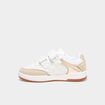 Baskets basses avec scratchs blanc fille