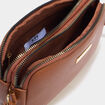 Sac bandouli&egrave;re 2 compartiments camel femme