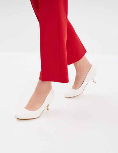 Escarpins irisés blanc femme