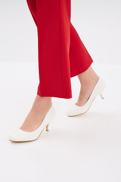 Escarpins iris&eacute;s blanc femme