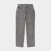 Jeans mom 7/8ème taille haute Creeks denim gris clair femme