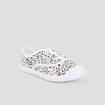 Tennis en toile à lacets multicolore fille