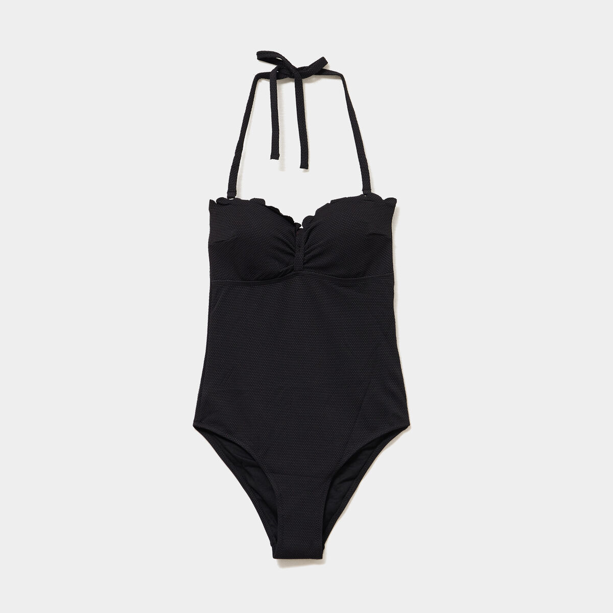 Maillot de bain une pi&egrave;ce dos nu noir femme