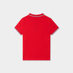 Polo manches courtes coton rouge gar&ccedil;on