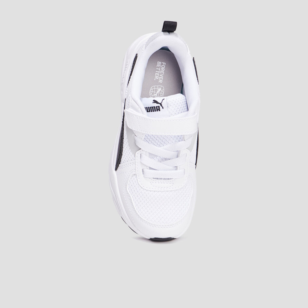 Baskets running à scratchs Puma Trinity blanc garçon