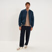 Blouson bomber d&eacute;perlant Liberto bleu marine homme