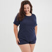 Ensemble pyjama short 2 pièces Modavista bleu femme grande taille