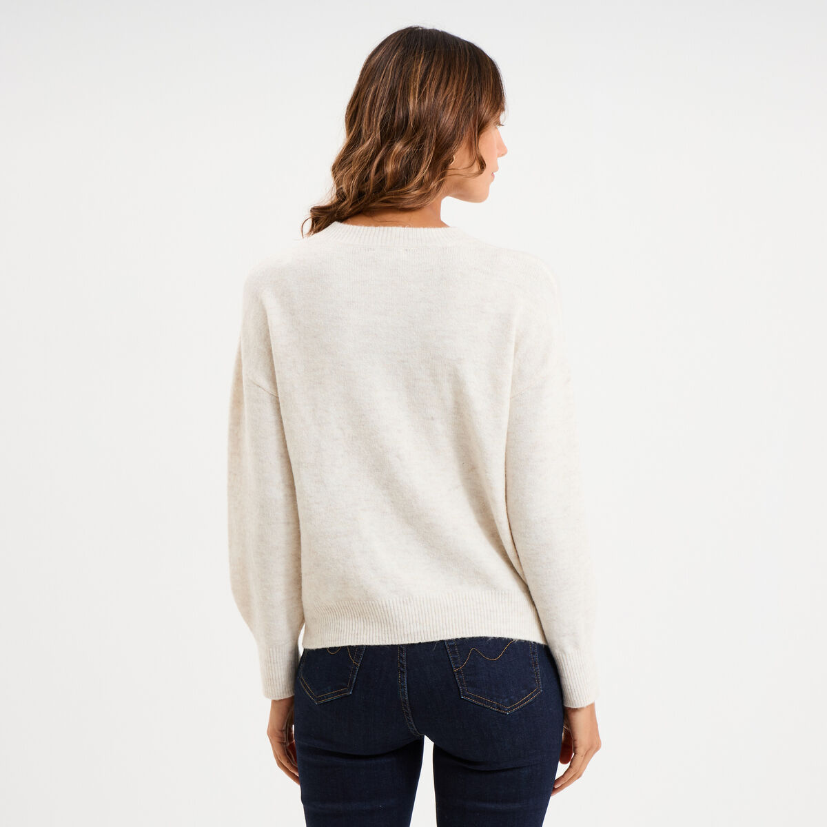 Pull de No&euml;l sable femme