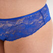 Shorty en dentelle bleu electrique femme
