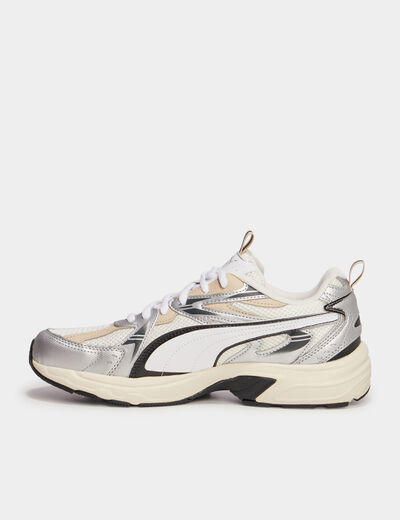 Baskets running Puma Milenio Tech gris argent femme