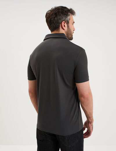 Polo manches courtes gris homme